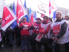 Streikkundgebung in Hamburg 4. März 2008