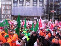 Streikkundgebung in Hamburg 4. März 2008