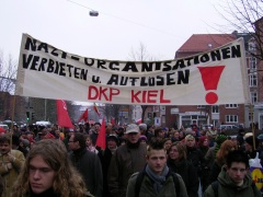 Protest gegen Nazi-Aufmarsch in Kiel, Januar 2005